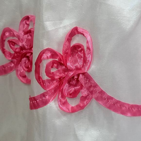 Jona Michelle Girl's Dress w/ Pink Accents and Bow Size 7 - Picture 4 of 11